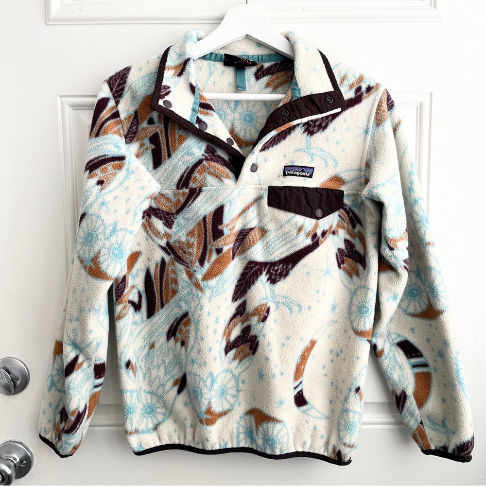Patagonia harvest moon white owl synchilla